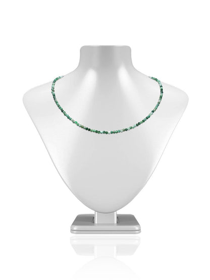 Everleigh 26.5 Carat Natural Emerald 18 Inch Necklace - Avani Jewelry