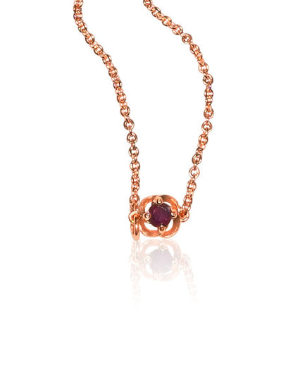 Juniper 0.20 Carat Natural Ruby Round Bracelet - Avani Jewelry