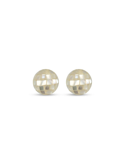 SOUTH SEA COLLECTION 10mm South Sea Mother-of-Pearl White Stud Earrings - Avani Jewelry
