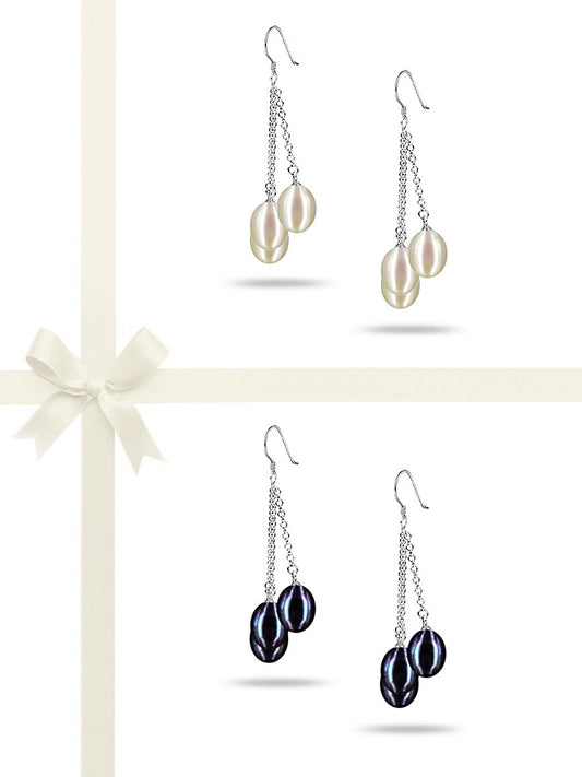 SULU SEA COLLECTION Triple Drop Pearl Earring Gift Set - Avani Jewelry