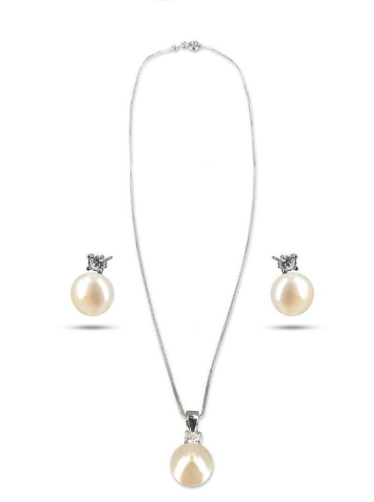 Bora Bora Pearl & Diamond Pendant and Earrings Set - Avani Jewelry
