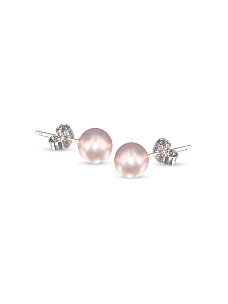 BUA BAY COLLECTION 7mm Pearl Stud Earrings - Avani Jewelry