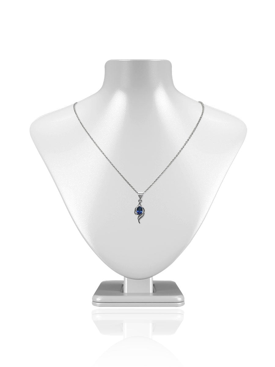 36 Carat Oval Cut Blue Sapphire & Diamond Choker Necklace in 18K