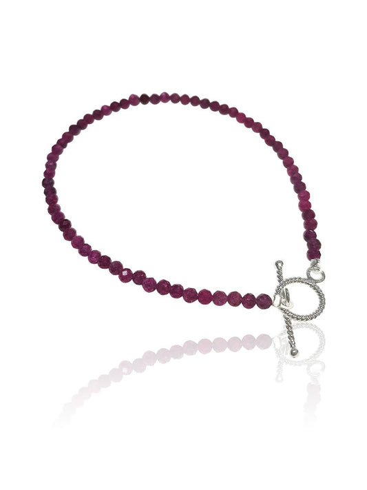 Everleigh 12 Carat Natural Ruby Bracelet - Avani Jewelry
