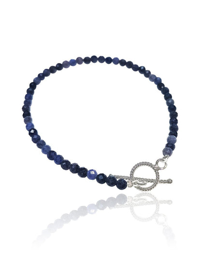 Everleigh 17 Carat Natural Blue Sapphire Bracelet - Avani Jewelry