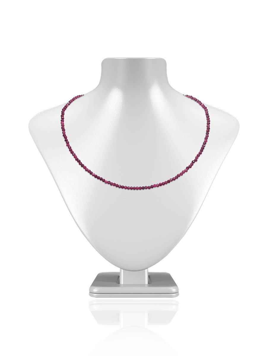 Everleigh 30 Carat Natural Ruby 18 Inch Necklace - Avani Jewelry