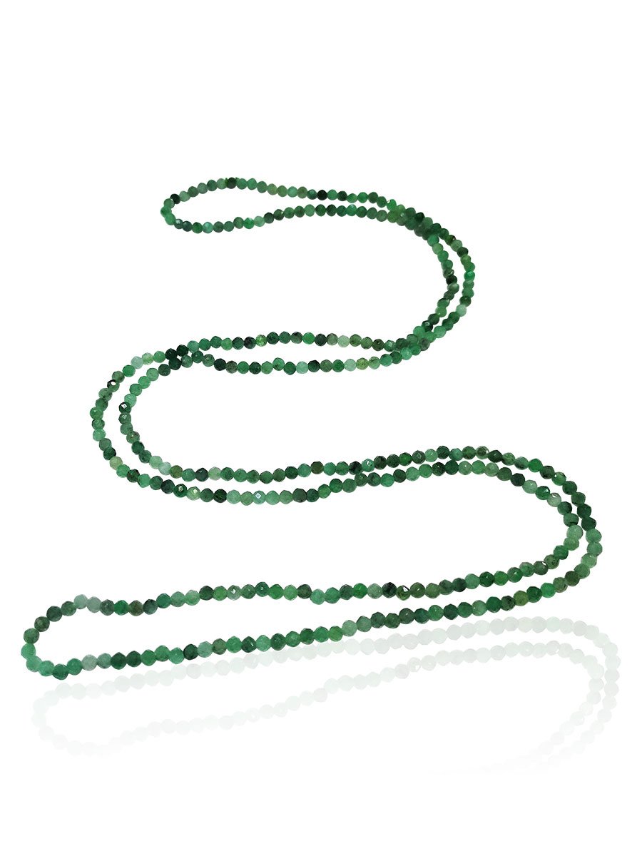 Everleigh 53 Carat Natural Emerald 36 Inch Necklace - Avani Jewelry
