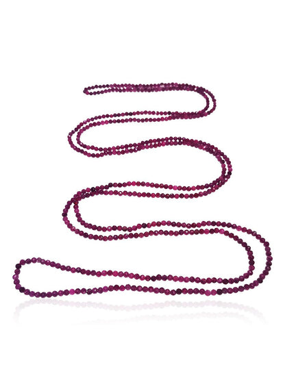 Everleigh 90 Carat Natural Ruby 54 Inch Necklace - Avani Jewelry