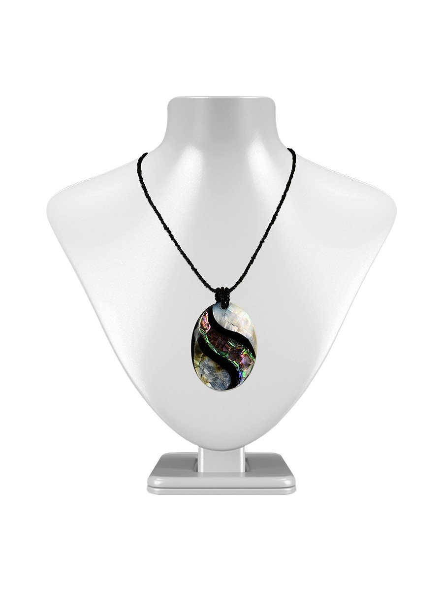 GALÁPAGOS COLLECTION Pāua & Mother-of-Pearl Pendant - Avani Jewelry