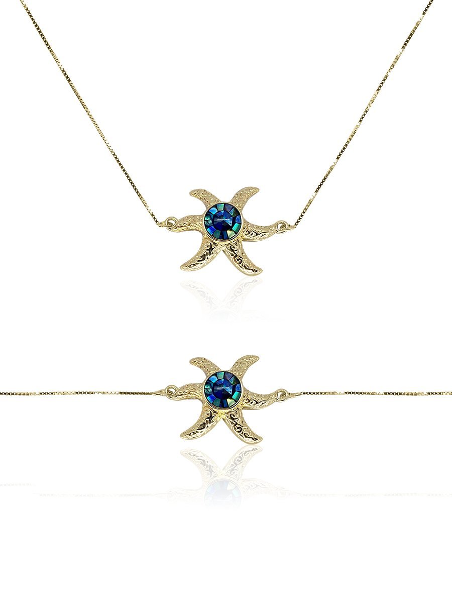 GALÁPAGOS COLLECTION Starfish Sliding Pendant & Bracelet - Avani Jewelry