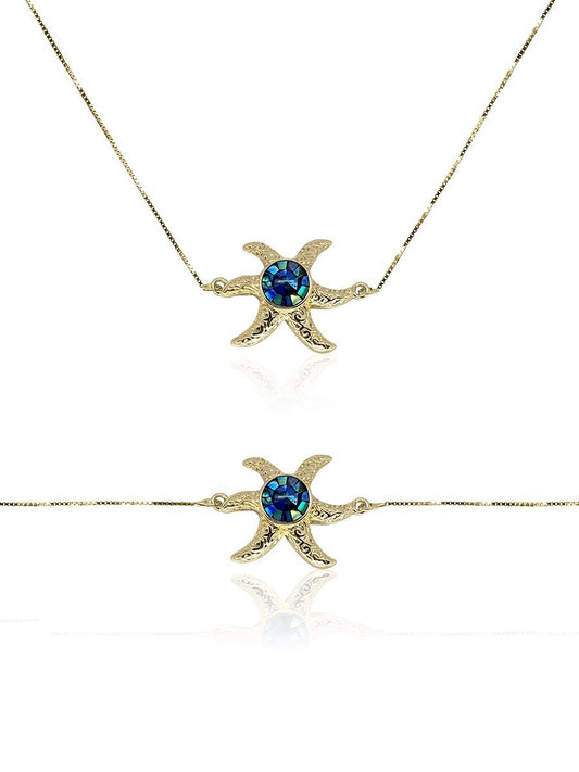 GALÁPAGOS COLLECTION Starfish Sliding Pendant & Bracelet - Avani Jewelry