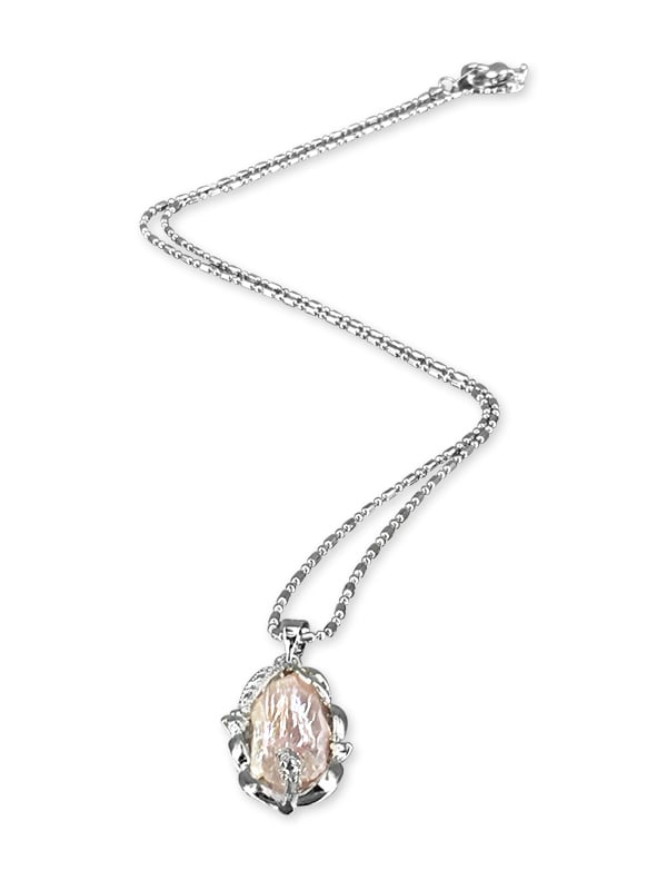 KIRIBATI COLLECTION Peaches & Cream Ripple Pearl Pendant - Avani Jewelry