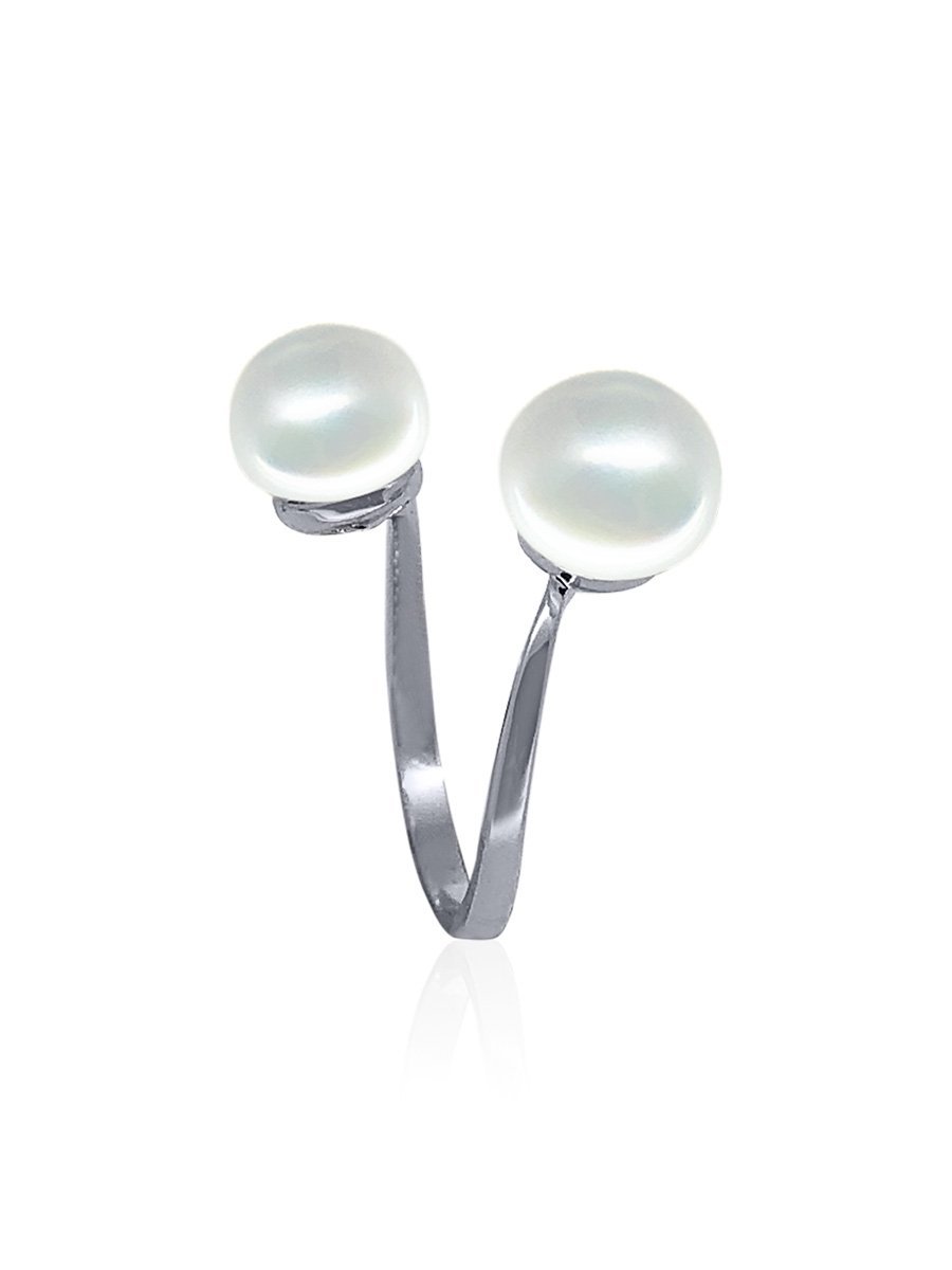 Make Waves™ Signature Silk Scarf & Pearl Cocktail Ring - Avani Jewelry