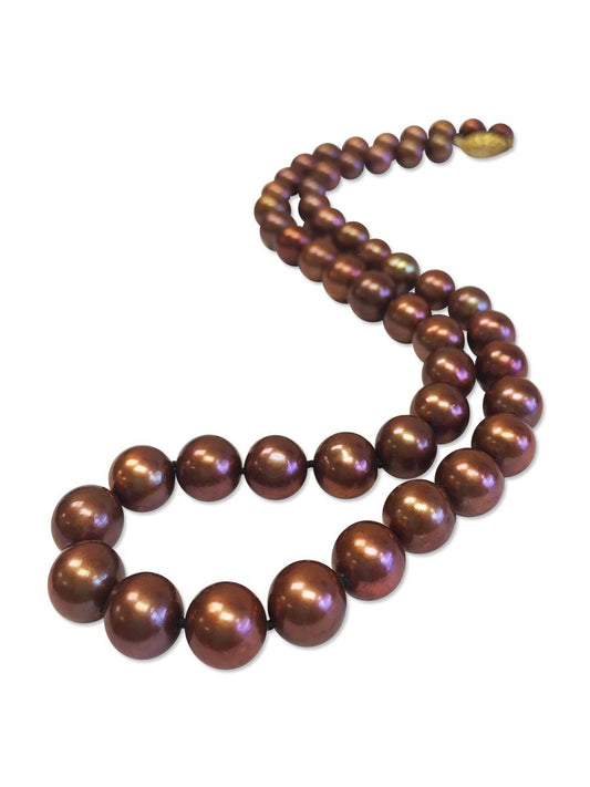 MARIA-THERESA REEF COLLECTION Limited Edition 9-10mm Chocolate Pearl Necklace - Avani Jewelry