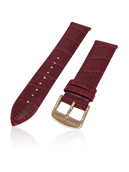 Ortelius Interchangeable Crocodile Leather Strap - Avani Jewelry