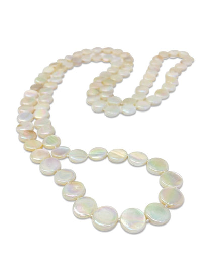 OYSTER BAY COLLECTION Double Strand Mother-of-Pearl Necklace - Ivory - Avani Jewelry