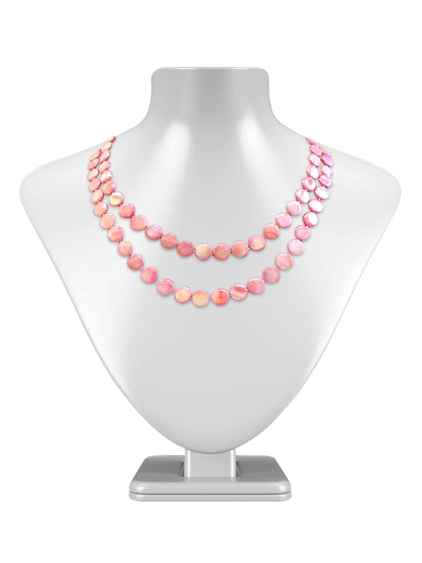 OYSTER BAY COLLECTION Double Strand Mother-of-Pearl Necklace - Rose - Avani Jewelry