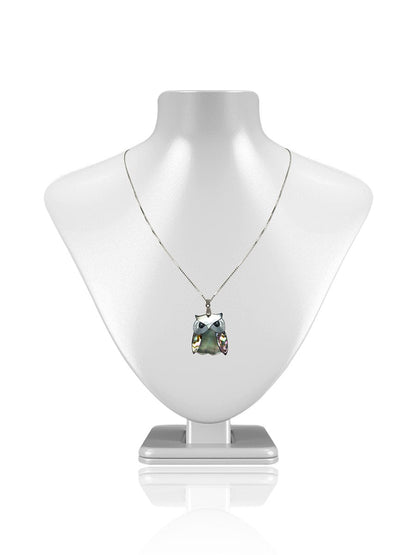 OYSTER BAY COLLECTION South Sea Mother-of-Pearl & Pāua Owl of Hawaii Pendant - Avani Jewelry