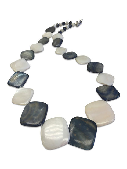OYSTER BAY COLLECTION Square Mother-of-Pearl Necklace - Avani Jewelry
