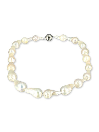 POLYNESIA COLLECTION 10-15mm White Baroque Pearl Necklace - Avani Jewelry