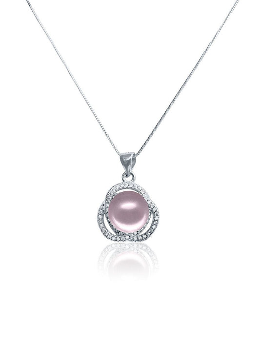 ROSE ATOLL COLLECTION Harmony Diamond Encrusted Pearl Pendant - Avani Jewelry