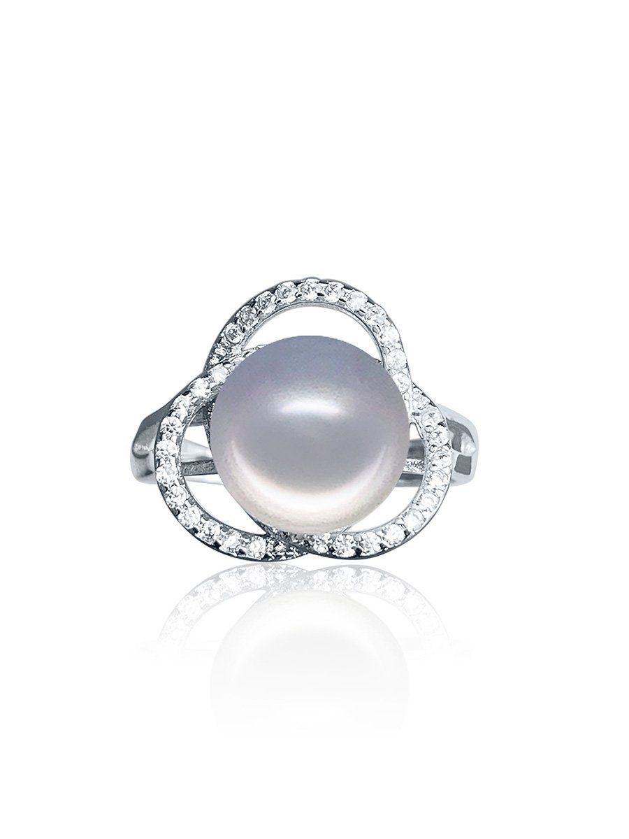 ROSE ATOLL COLLECTION Harmony Diamond Encrusted Pearl Ring - Avani Jewelry