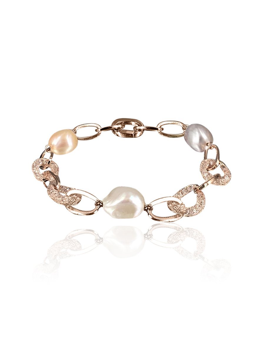 ROSE ATOLL COLLECTION Soufflé Pearl & Swarovski Bracelet - Avani Jewelry