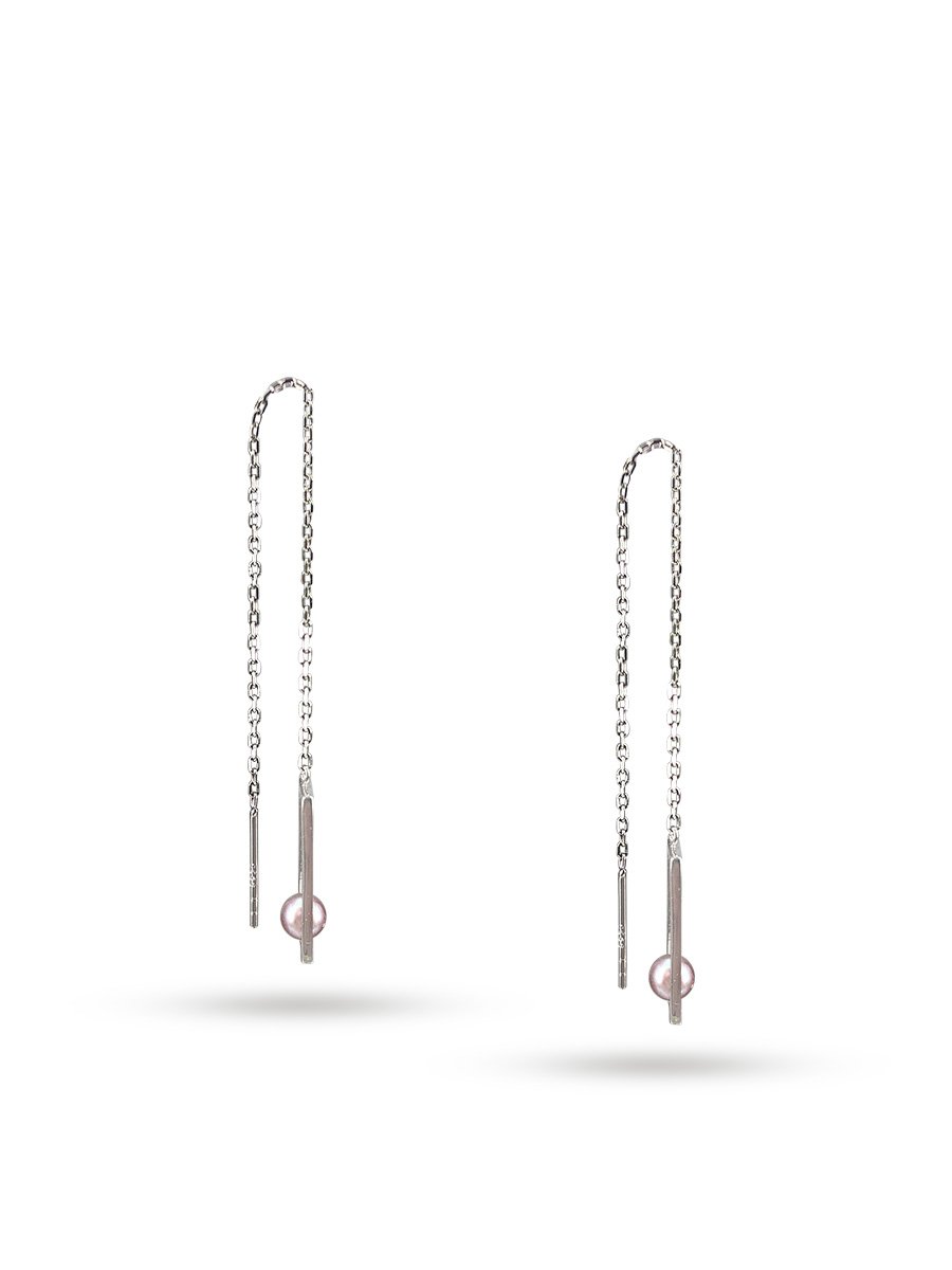 ROYAL FALLS COLLECTION Vista 925 Sterling Silver Adjustable Pearl Earrings - Avani Jewelry
