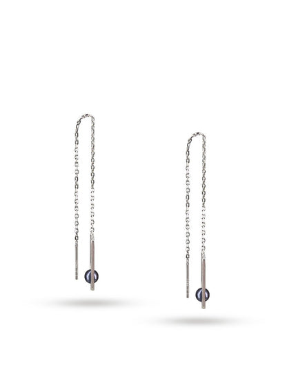 ROYAL FALLS COLLECTION Vista 925 Sterling Silver Adjustable Pearl Earrings - Avani Jewelry