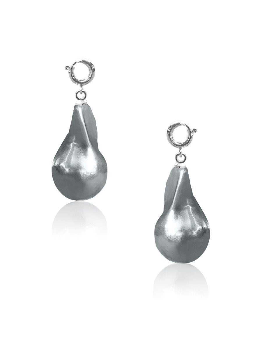 Seychelles 25mm Silver-Gray Giant Baroque Pearl Tunic - Avani Jewelry