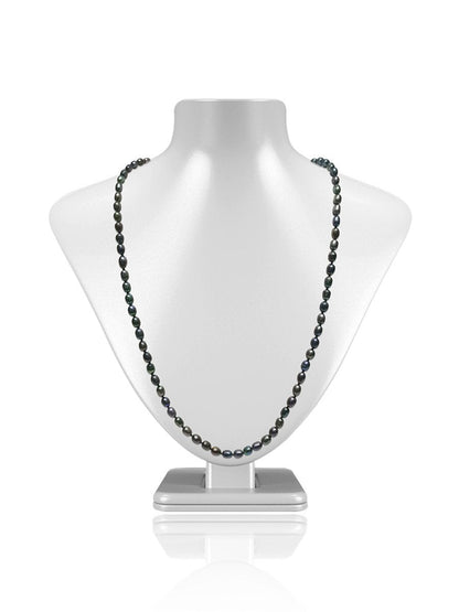 SOCIETY ISLANDS COLLECTION Waterfall Statement Necklace 120 Pearls - Avani Jewelry