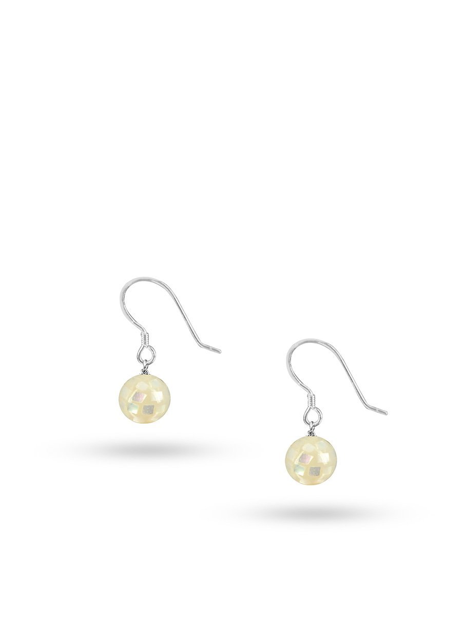 SOUTH SEA COLLECTION 8mm South Sea Mother-of-Pearl Drop Earrings - Avani Jewelry
