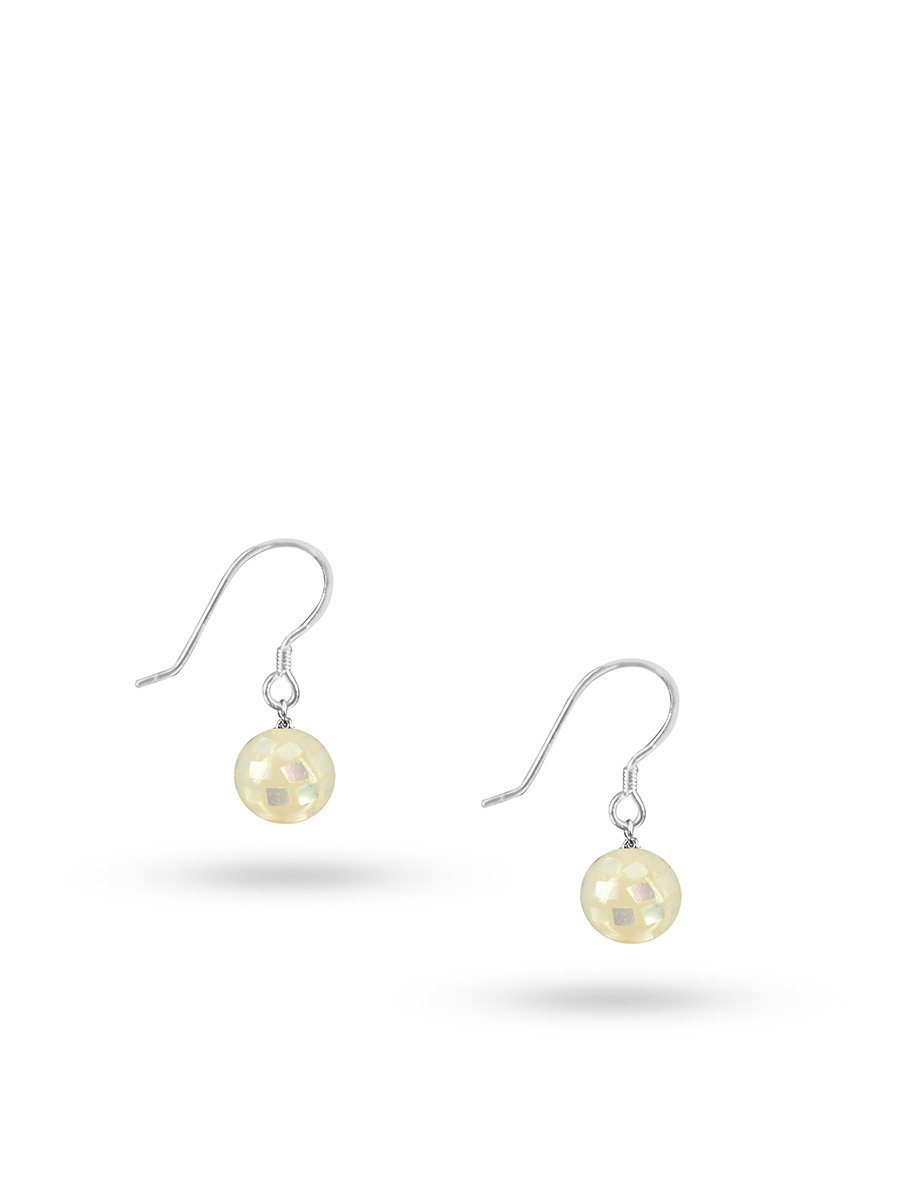 SOUTH SEA COLLECTION 8mm South Sea Mother-of-Pearl Drop Earrings - Avani Jewelry