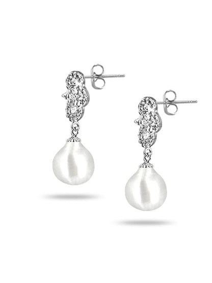 SOUTH SEA COLLECTION La Dolce Vita South Sea Baroque Pearl Earrings - Avani Jewelry