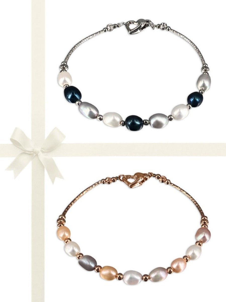 SULU SEA COLLECTION Centre Court Pearl Tennis Bracelet Gift Set