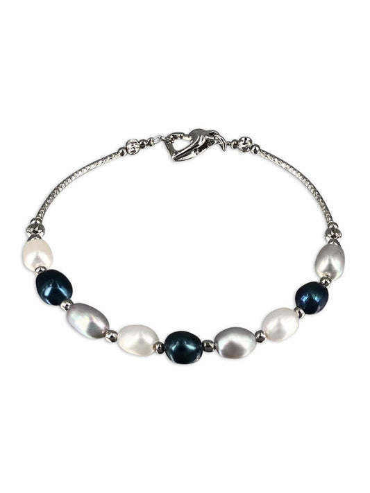 SULU SEA COLLECTION Centre Court Pearl Tennis Bracelet - Avani Jewelry