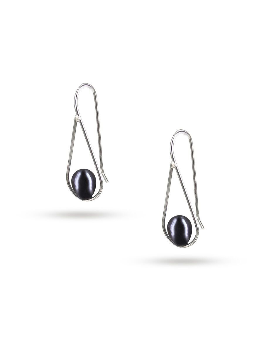 SULU SEA COLLECTION Swing Time 925 Sterling Silver Pearl Earrings - Avani Jewelry