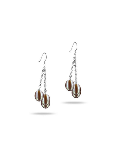 SULU SEA COLLECTION Triple Drop Pearl Earrings - Avani Jewelry