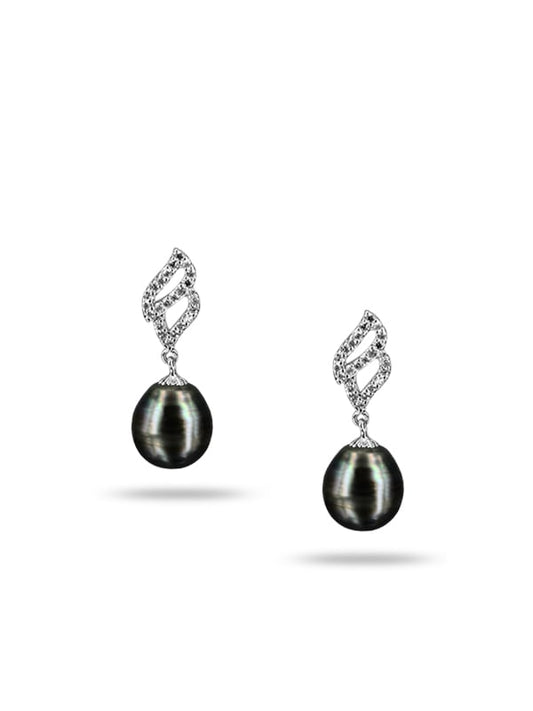 TAHITIAN COLLECTION Candlelight 11-12mm Tahitian Baroque Pearl Earrings