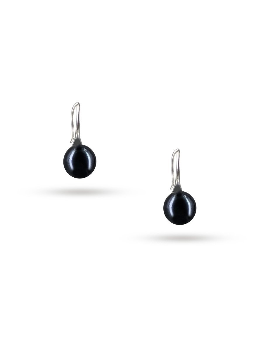 TARA ISLAND COLLECTION Swan Reverie 925 Sterling Silver Pearl Earrings - Black 2
