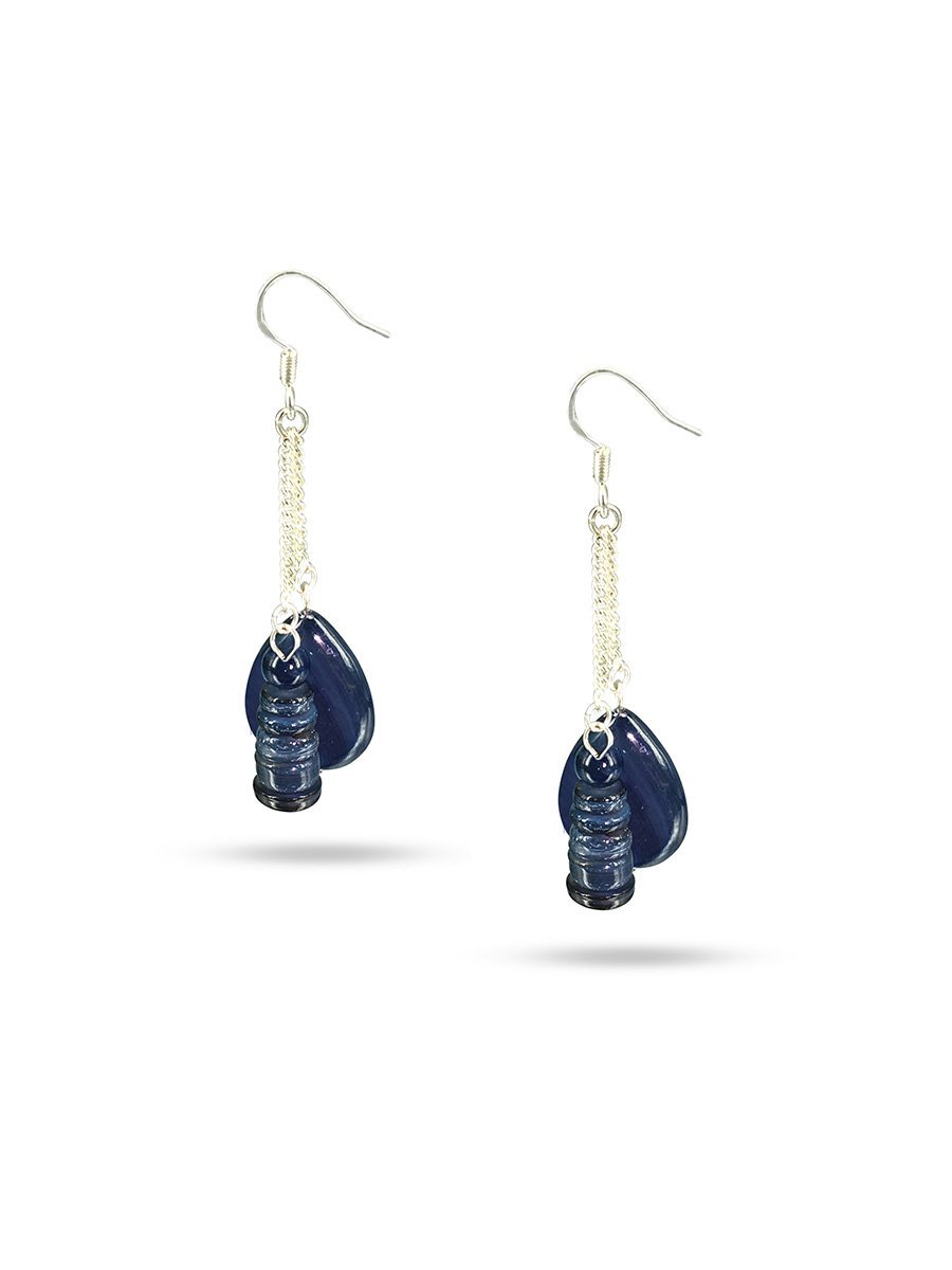 TREASURE ISLAND COLLECTION Blueberry Cobbler Sweet Mother-of-Pearl Earrings - Avani Jewelry
