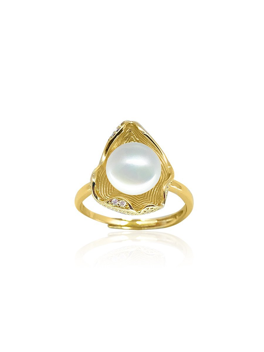 TREASURE ISLAND COLLECTION Ceylon Diamond Pavé Pearl Ring - Avani Jewelry
