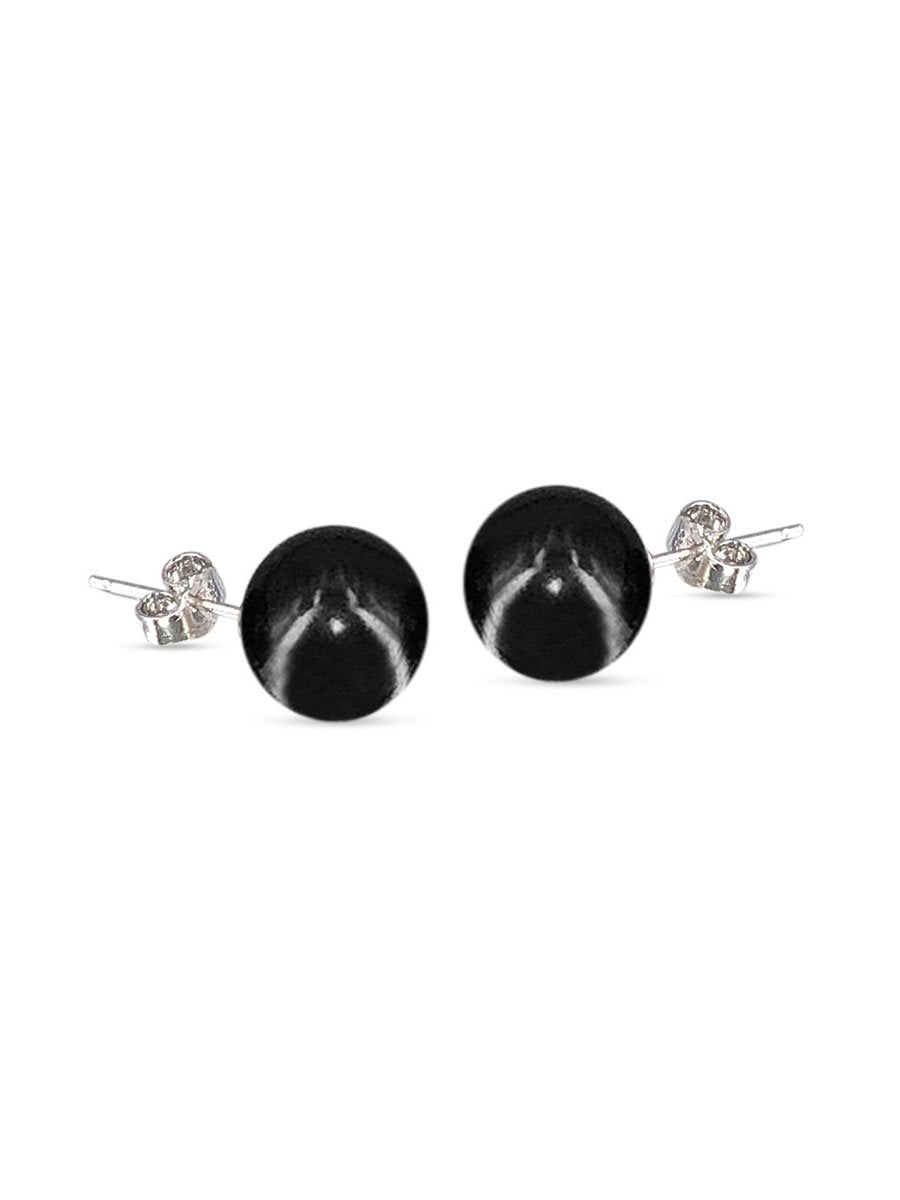 VANUATU COLLECTION 11-12mm Pearl Stud Earrings - Tango After Dark - Avani Jewelry