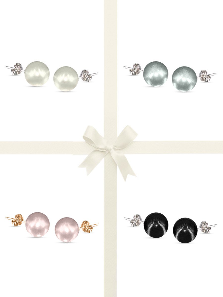 VANUATU COLLECTION Ultimate 11mm Pearl Stud Earring Gift Set - Avani Jewelry