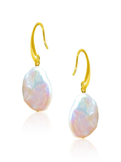 WANDERLUST COLLECTION Dewdrop Pearl Earrings - Avani Jewelry