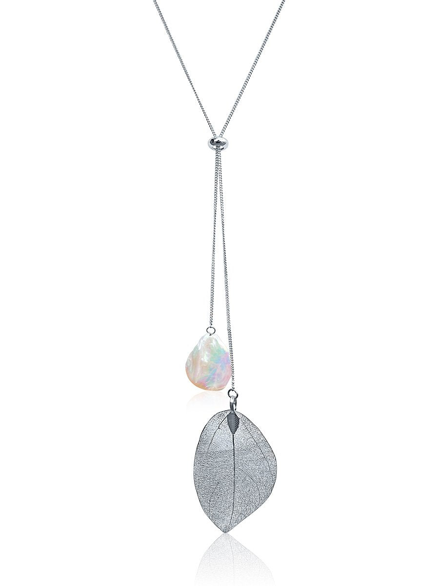 WANDERLUST COLLECTION Dewdrop Pearl Necklace - Avani Jewelry