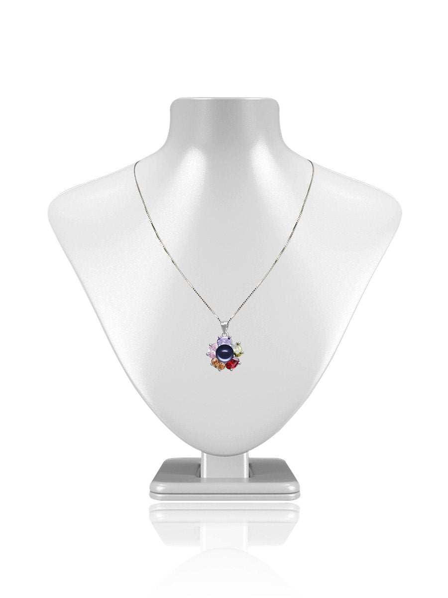 WANDERLUST COLLECTION Kiani Swarovski Encrusted Pearl Pendant - Avani Jewelry